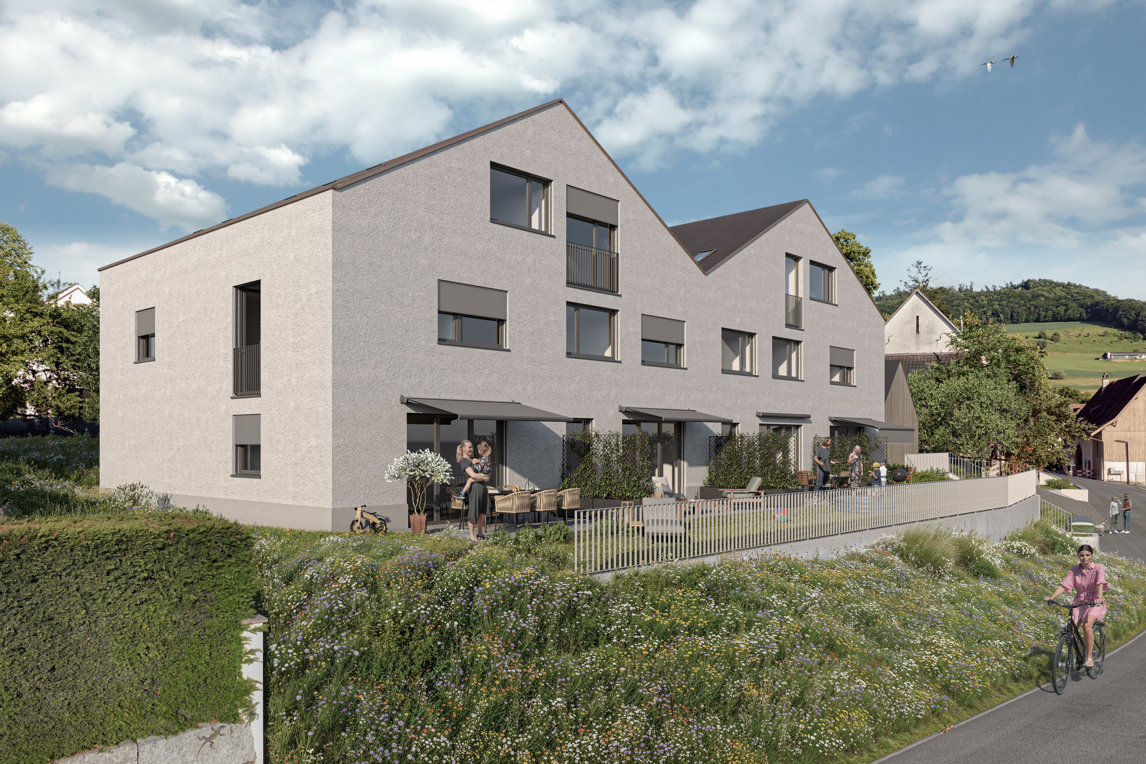 Arisdorf Linden Mühle Visualisierung Haus 1